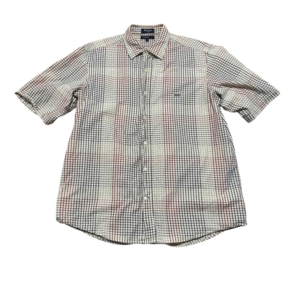Ecko Unltd. Men's Short Sleeve Button Down Shirt *Flawed* Size Large 24 x 30